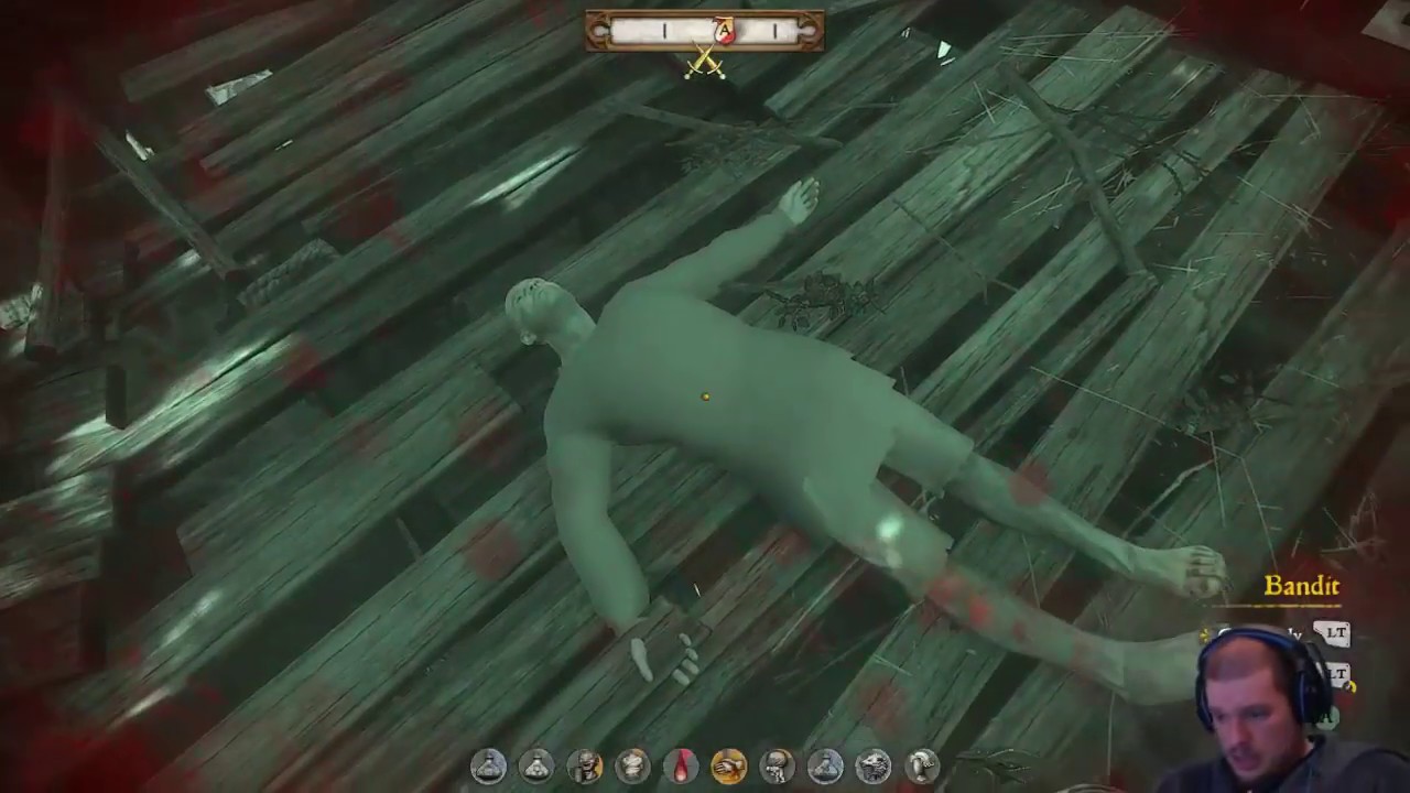 KC:D Shorts: Beating Runt in HARDCORE mode with 4 health while bleeding - potions help a lot!