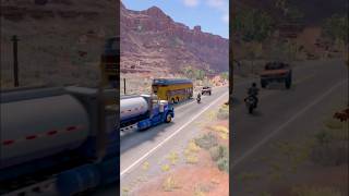 Realistic Highway Car Crashes Ep. 237 - BeamNG Drive #beamngdrive #shorts