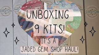 ~ Unboxing 9 Diamond Paintings! It's a Jaded Gem Shop haul! ~
