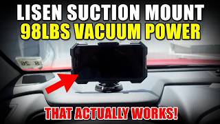 LISEN Suction Car Phone Mount Review: 98lbs of Vacuum Power That Actually Works!
