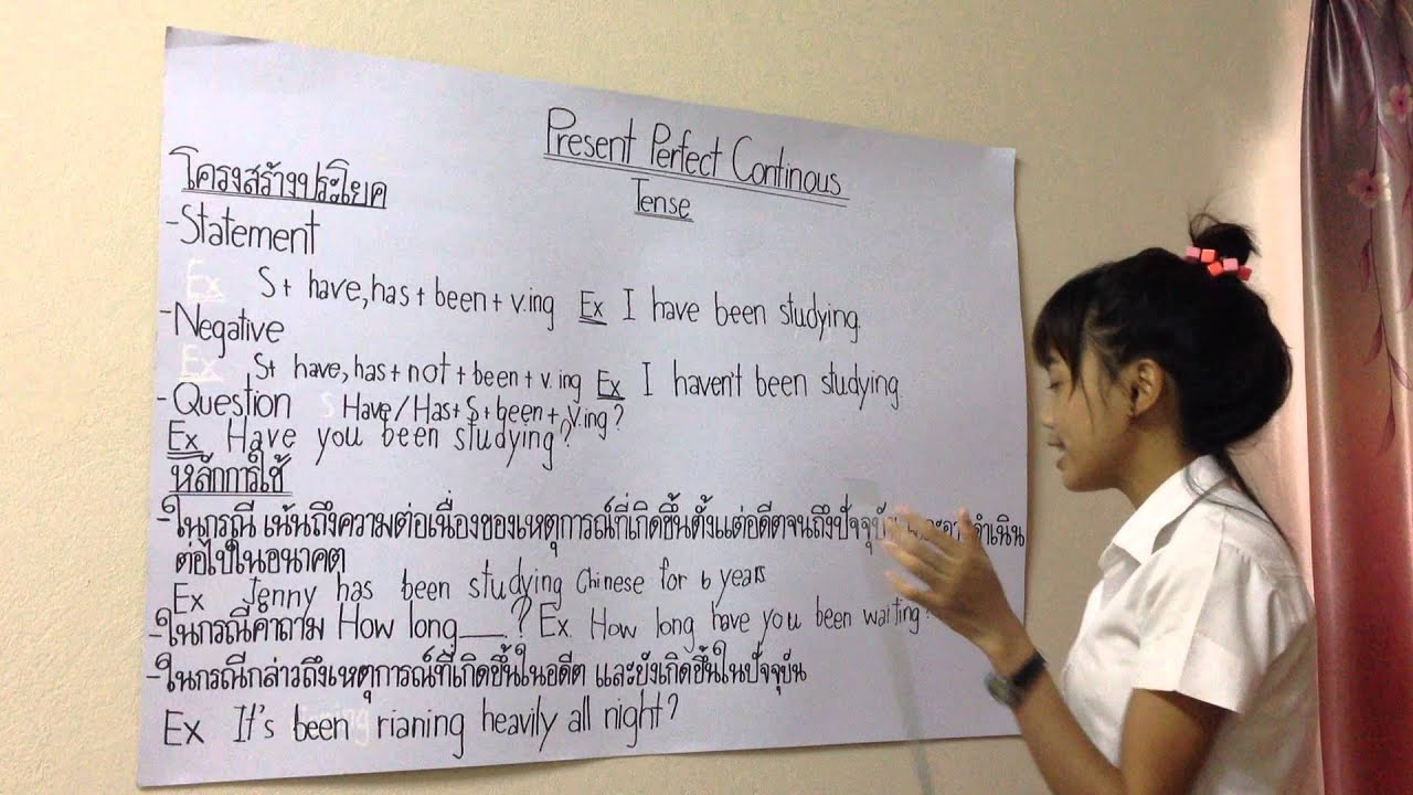 การ ใช้ present tense list