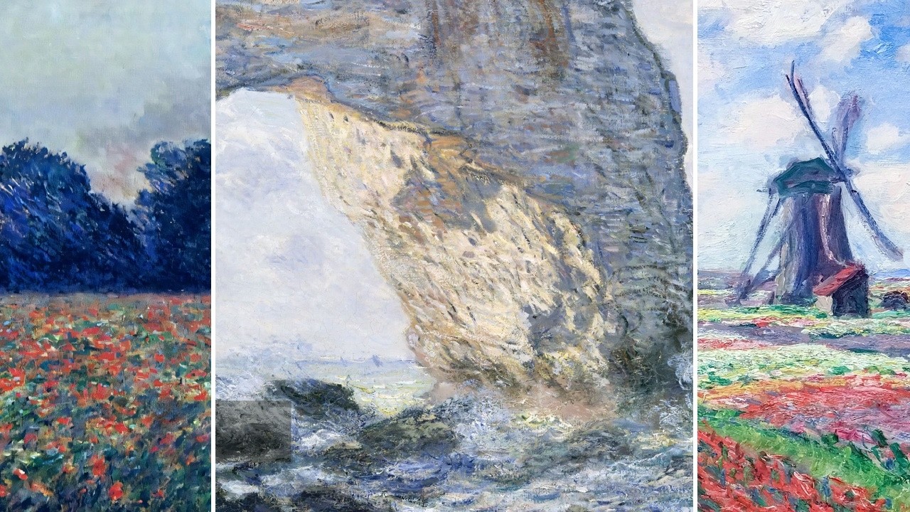 Claude Monet TV — Silent Art Gallery · September 10 Morning | The Manneporte Etretat & others