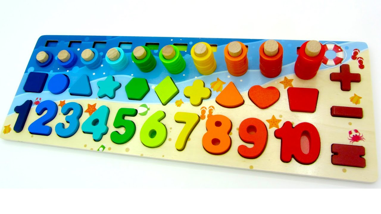 Best Learn Shapes, Numbers & Counting 1 to 10 | Preschool Toddler ...