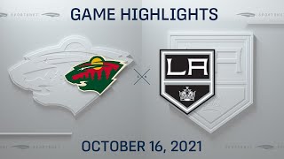 Nhl Highlights Wild Vs. Kings - Oct. 16, 2021