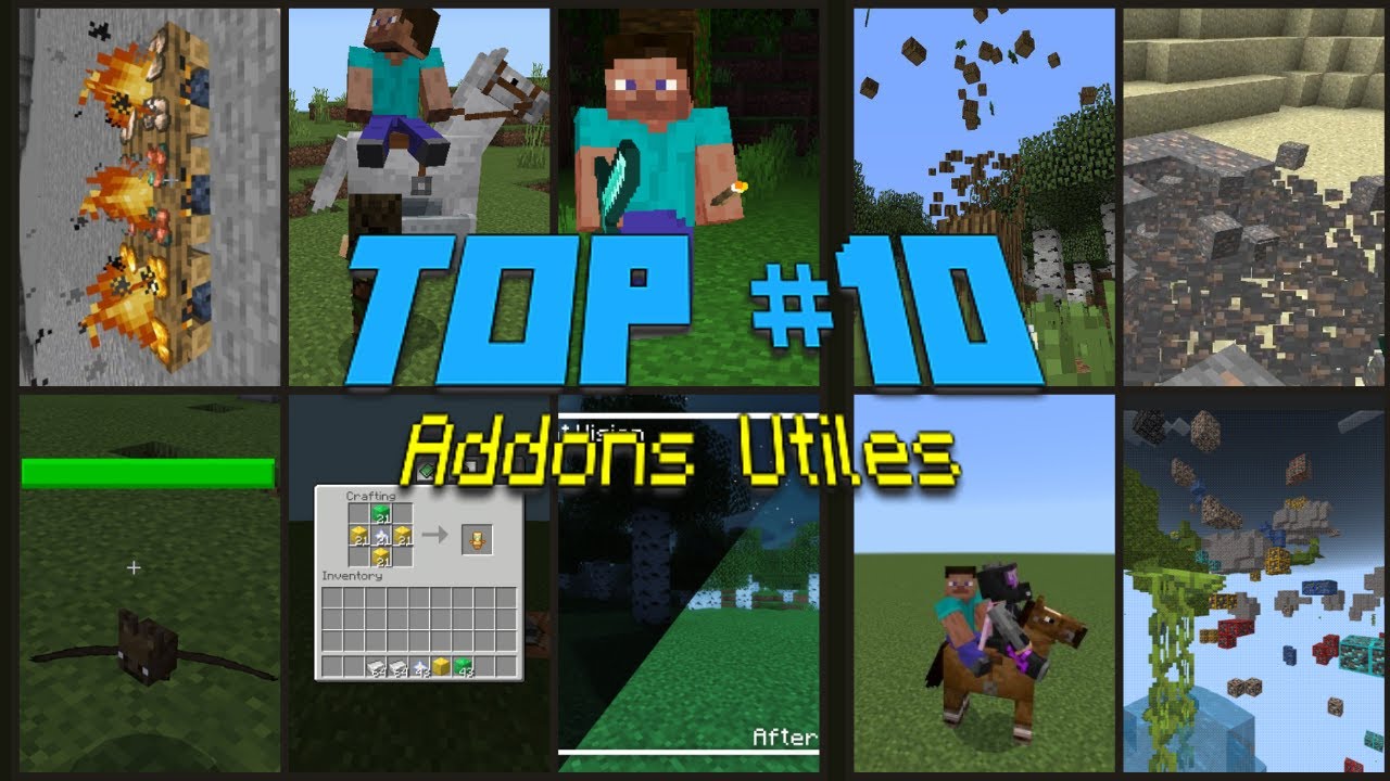 Top 10 Addons Útiles Para Minecraft Bedrock - YouTube