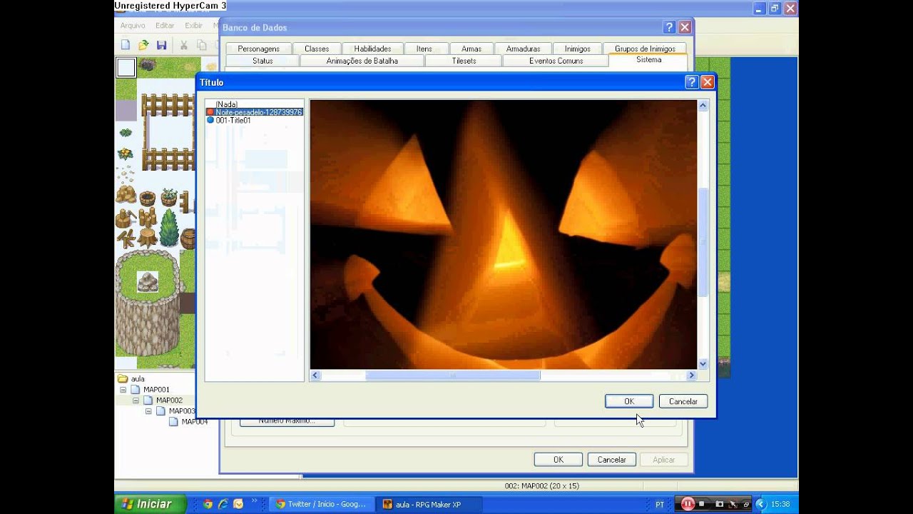 RPG Maker XP tutorial #05 - como mudar o title screen - YouTube