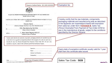 SST-02 : Guide tax code mapping