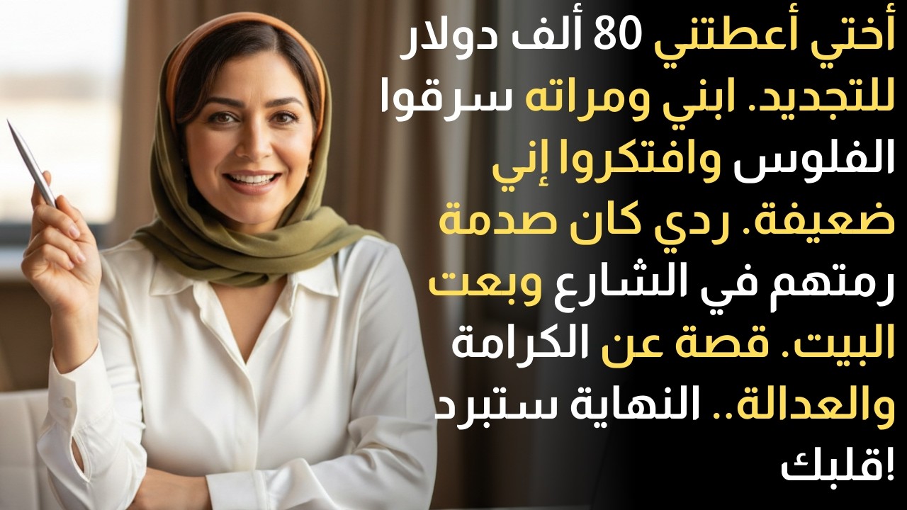 أختي أعطتني 80 ألف دولار!