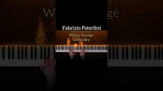 Патерлини на пианино Fabrizio Paterlini – When Orange is the Sky Кавер @muzik_lala_muzik