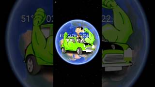 I found Mr.Bean car with super strength on google map and google earth🌏#trending #viral #googleearth
