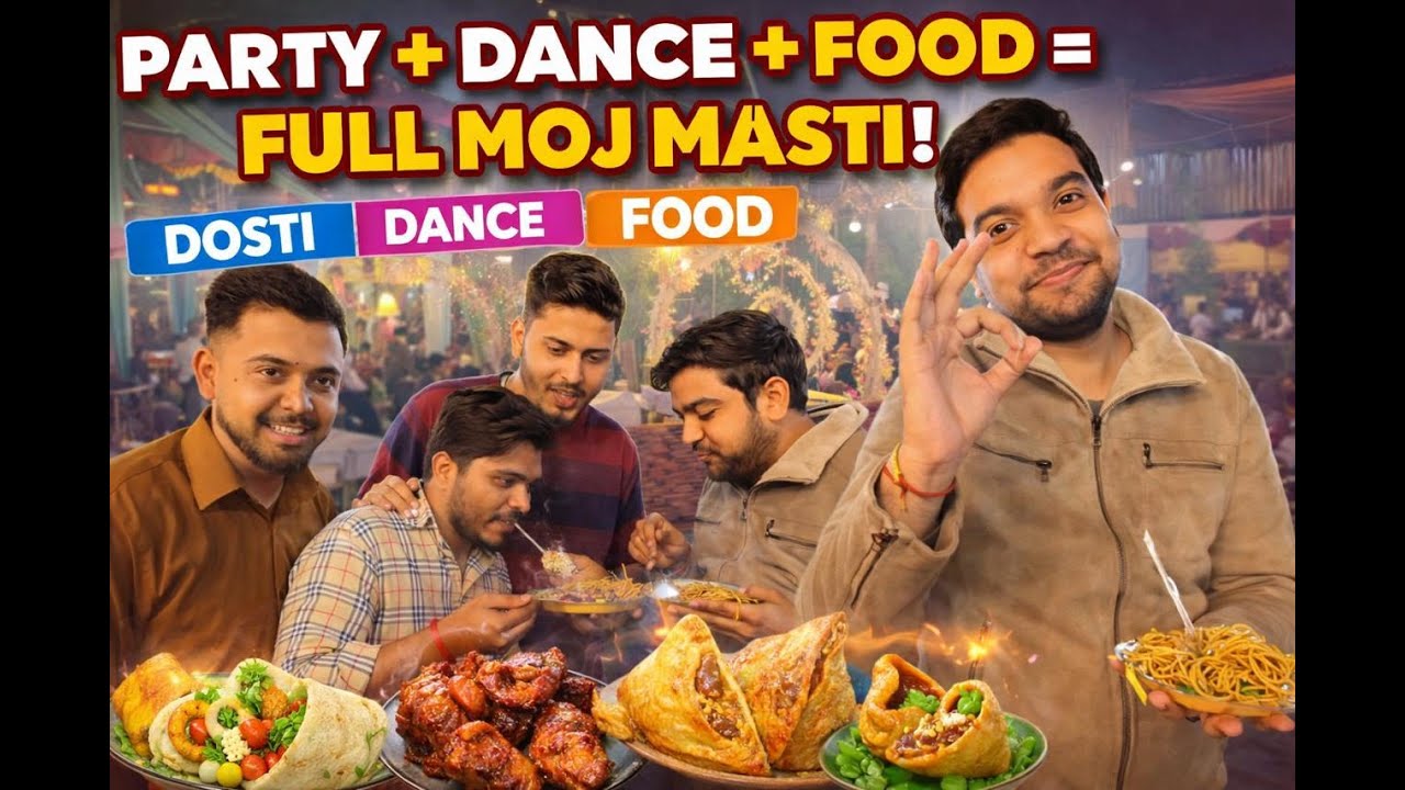 Party + Dance + Food = Full Moj Masti 😍🔥 | Friends Party Vlog