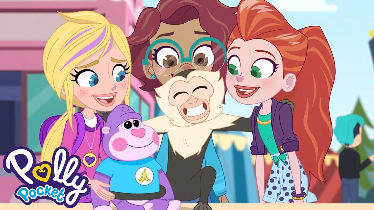 Polly Pocket: Ένας νέος φίλος! 🐵🩷 | Season 2 Full Episodes | Cartoons