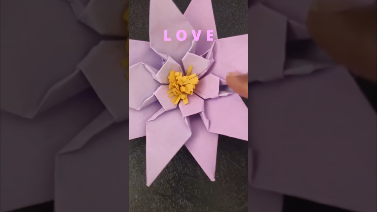 4 Beautiful Paper Flowers 🌸 Cinematic Art 