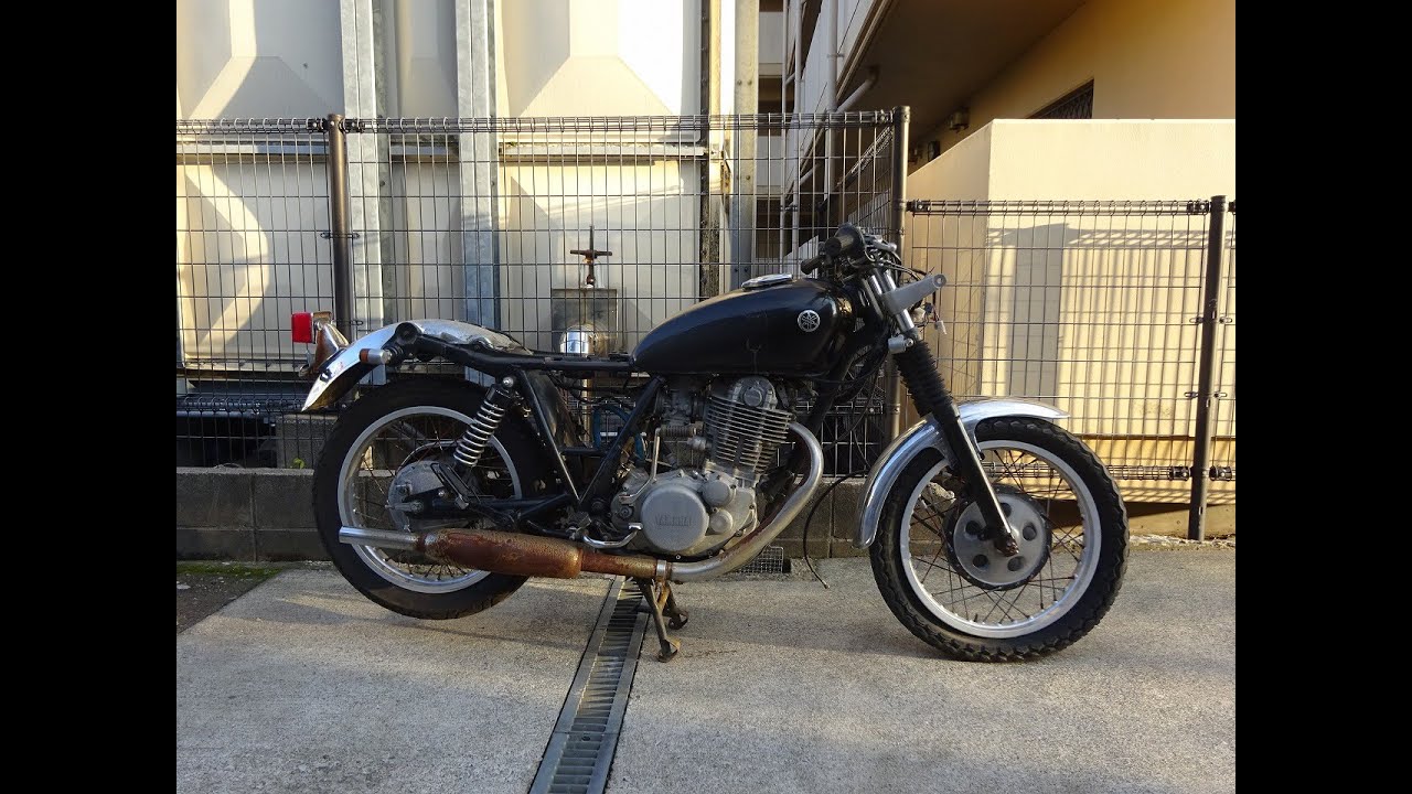 SR400(1JR-254) エンジン始動確認動画 @JunkYard069