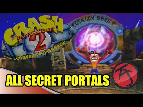 Crash Bandicoot 2 - ALL SECRET PORTALS LOCATIONS