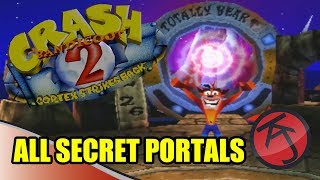 Crash Bandicoot 2 - All Secret Portals Locations