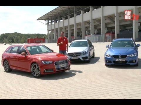 Neuer Audi A4 Avant vs. BMW 3er und Mercedes C-Klasse (2015)