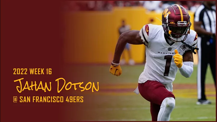 Jahan Dotson Every Target and Catch @ San Francisc...
