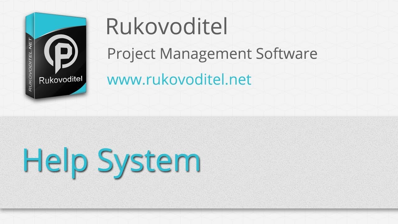 Help System in ERP Rukovoditel