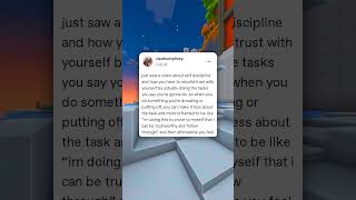 Having Self Discipline