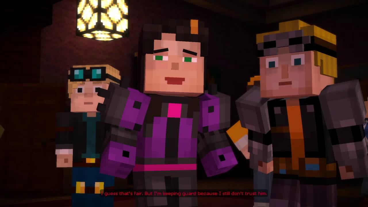 Minecraft Story Mode Chasing the White Pumpkin - YouTube