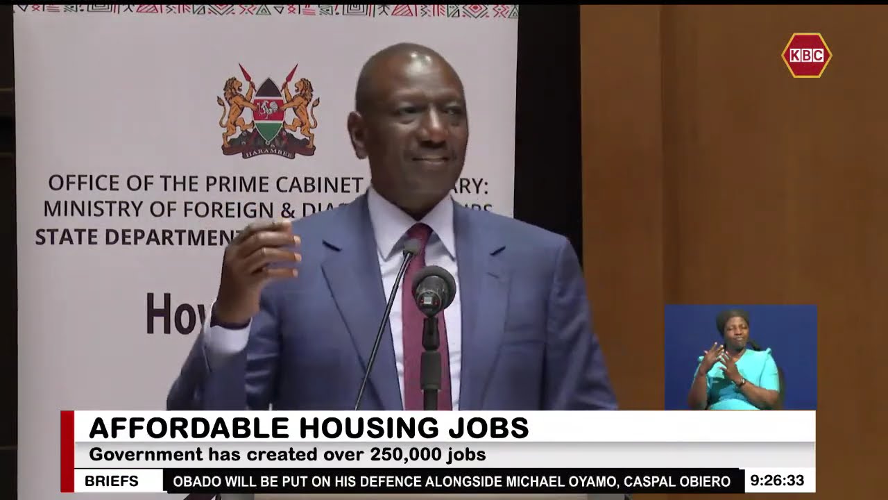 Ruto : Government has created over 250,000 jobs