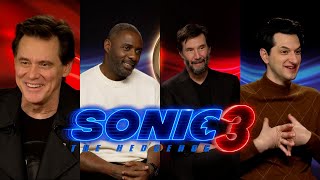 SONIC THE HEDGEHOG 3 interviews Jim Carrey, Idris Elba, Keanu Reeves, Ben Schwartz, James Marsden 4K