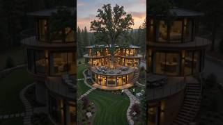 Building a Giant Tree Canopy Mansion Around an Ancient Tree #Shorts #shortsfeed #trending #explore