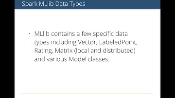 Spark MLlib