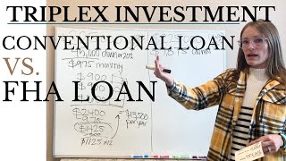 Investing in a Triplex Rental Property - Conventional Mortgage versus FHA Loan
