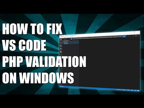 How to fix VS Code PHP Validation