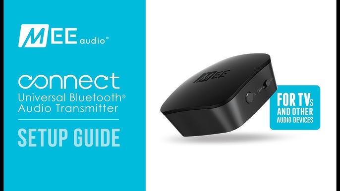  MEE audio Connect T1CMA - Auriculares inalámbricos Bluetooth para  TV sin retardo de audio; incluye transmisor (óptico/AUX/RCA) y mejora de  audio CinemaEAR para personas mayores y personas con : Todo lo