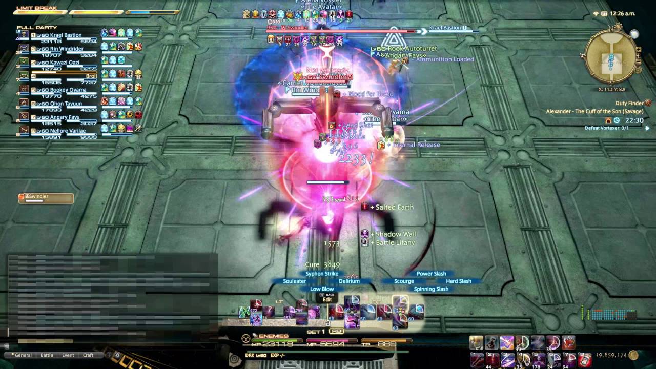 FFXIV Alexander Savage Floor 6 (DRK PoV)