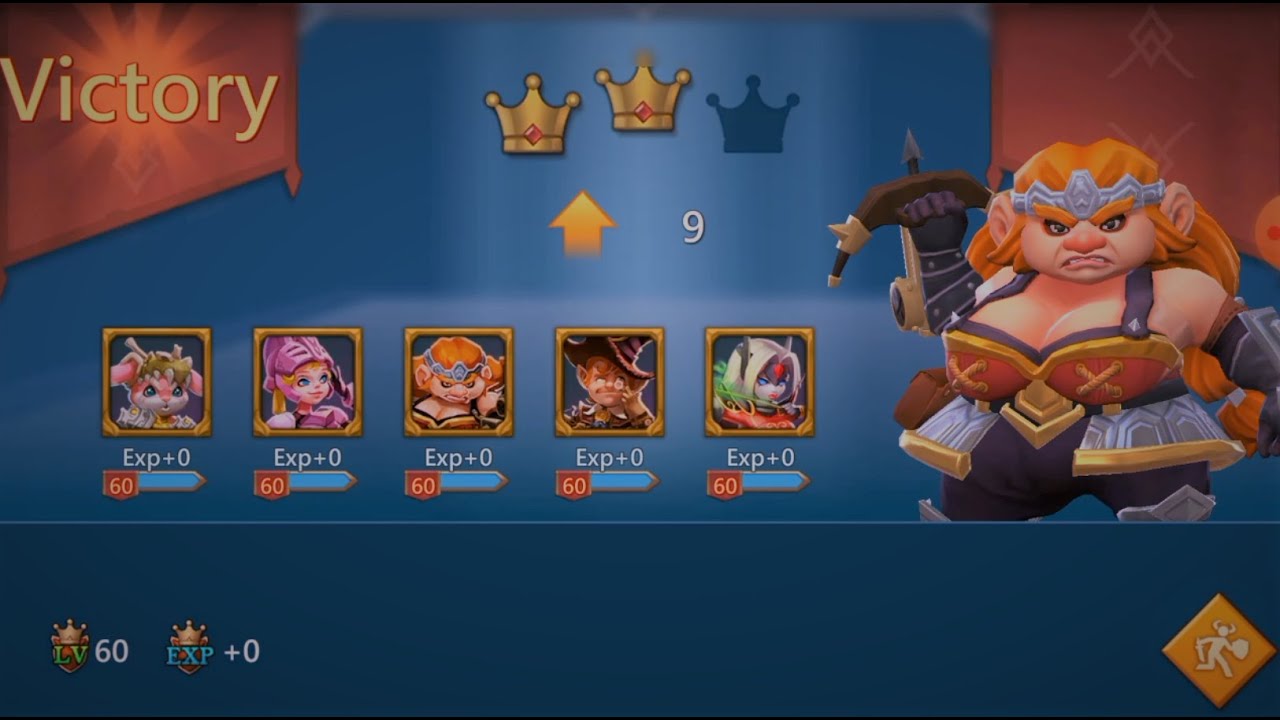 Lords Mobile- Colosseum rank up with F2P Heroes