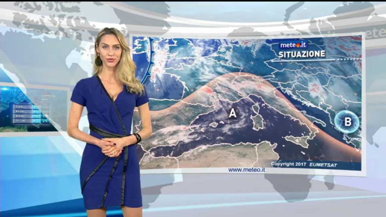 Elena Ossola a Meteo.it - Splendido décolleté - YouTube