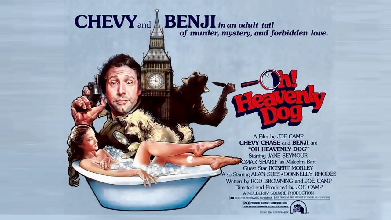О! Божественный пёс - комедия, криминал США 1980 Чеви Чейз, Джейн Сеймур, Омар Шариф