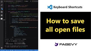 Visual Studio Code Shortcut 06 | How to save all open files