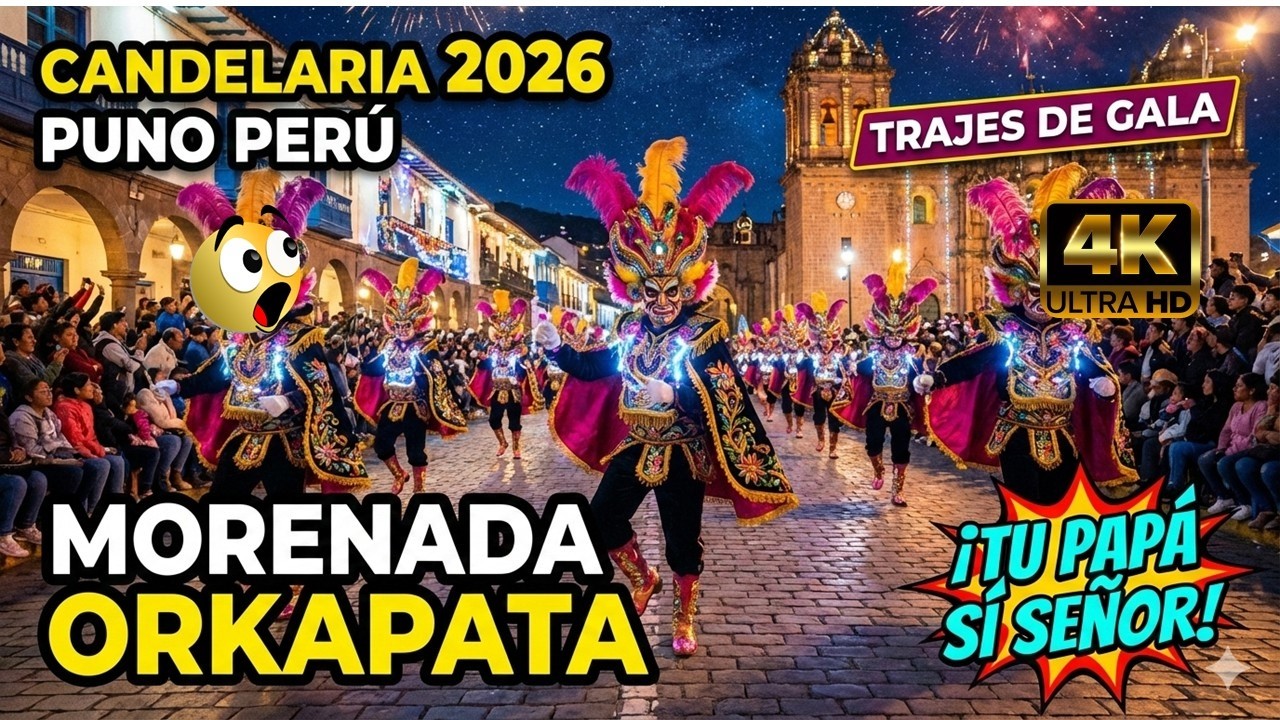 💃🕺 TU PAPA SI SEÑOR ! el baile que paraliza puno - MORENADA ORKAPATA en gala PASACALLE DE VISPERAS