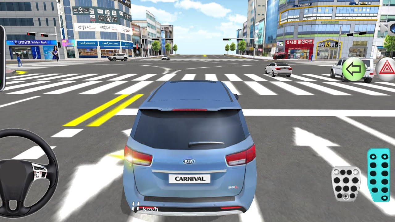 New Blue Kia Carnival - 3d Driving Class || Car Game 