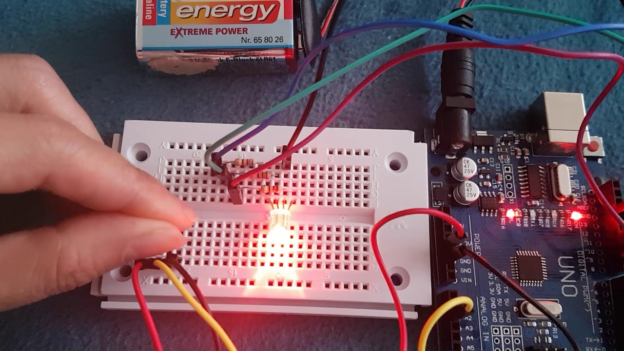 MStronik♥Experimente mit Arduino♥FarbThermometer - YouTube