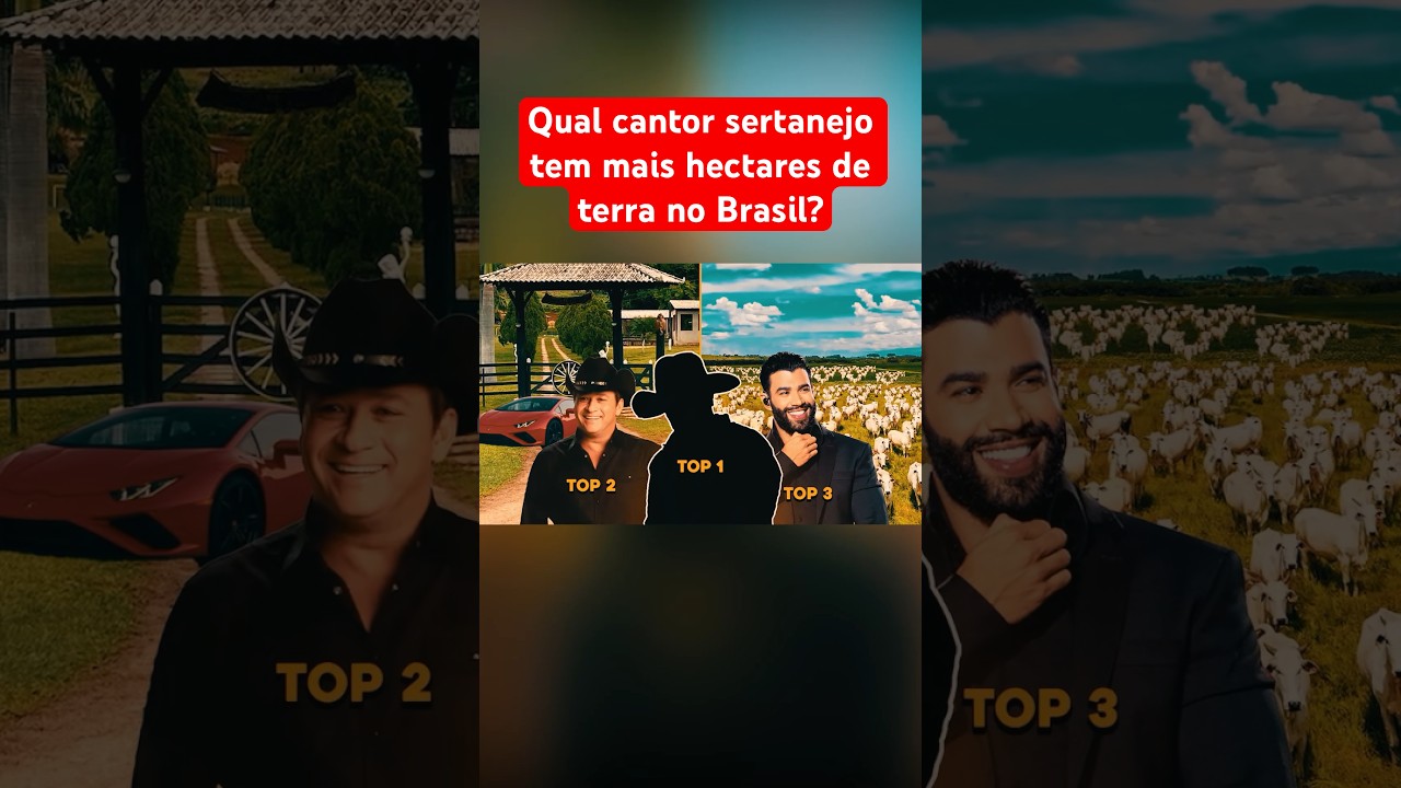 QUAL CANTOR SERTANEJO TEM MAIS HECTARES NO BRASIL?