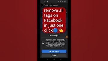 ✅ Facebook tag delete all in just one click