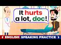 English Speaking Practice for Beginners | At the hospital| Daily English Conversations (A1-A2)