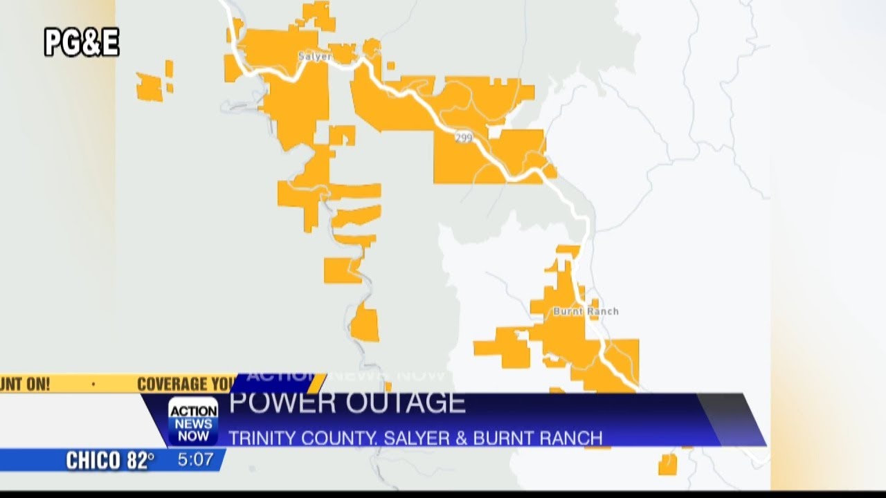Almost 1,000 PG&E customers without power in Trinity County
