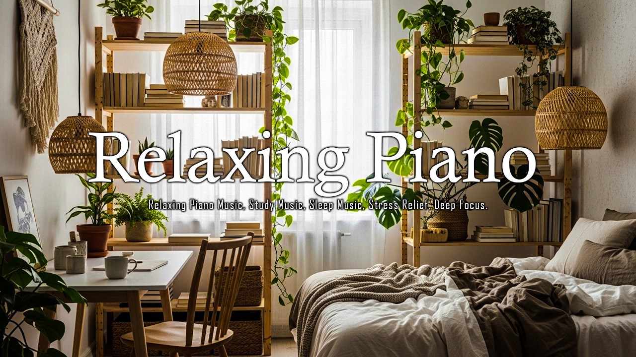 Peaceful Piano Music Relaxing Music for Sleep, Study, Stress Relief & Deep Focus
