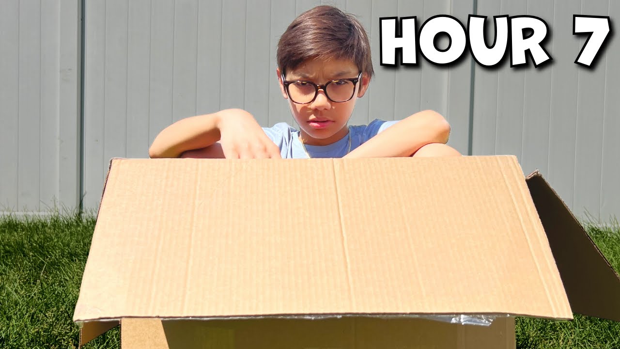 I Spent 24 Hours In A Box *CLICKBAIT*