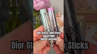 💜 Dior Glassy Glow Sticks - Glazed Mint & Glazed Lavender Swatches 💚 | #dior #diorbeauty #makeup