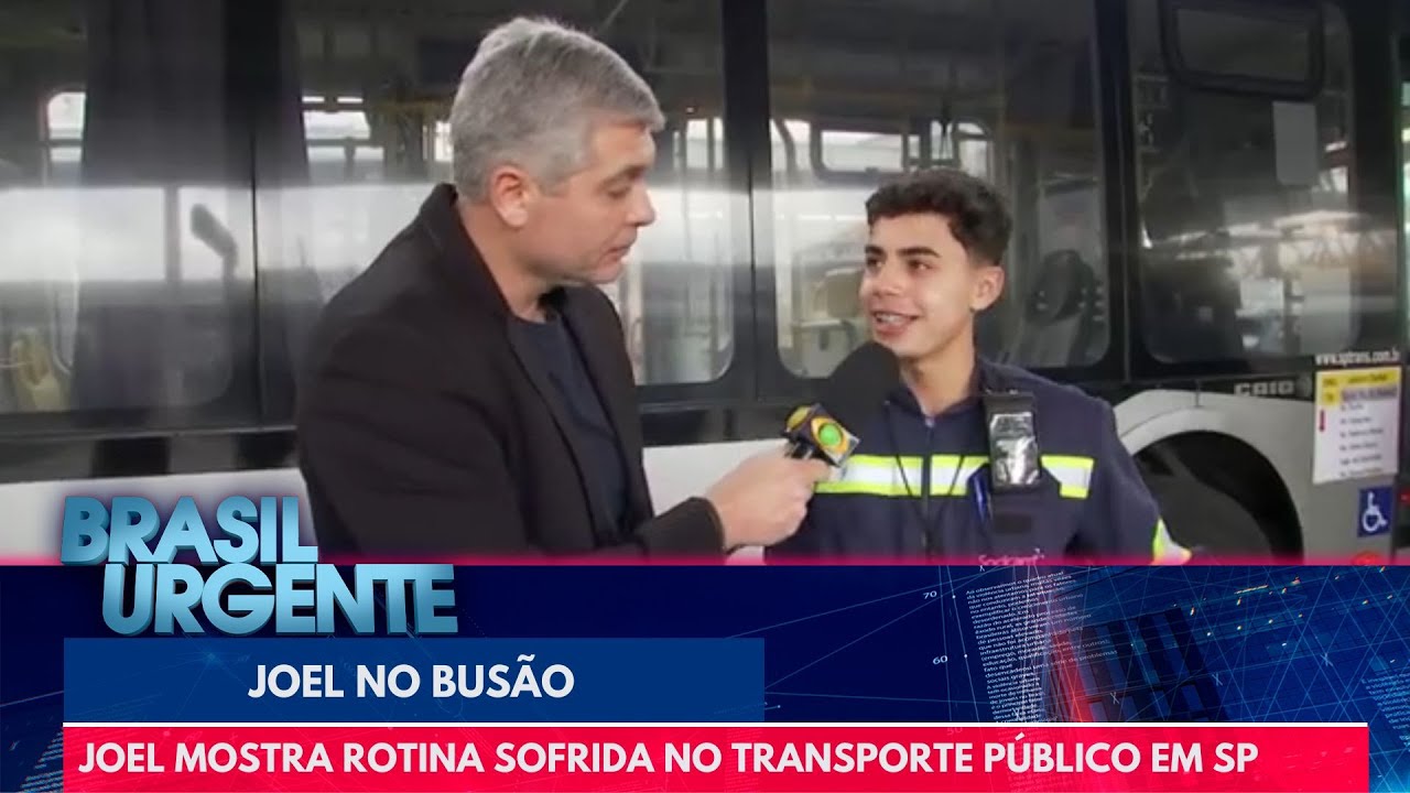 Joel no busão: rotina sofrida no transporte público | Brasil Urgente