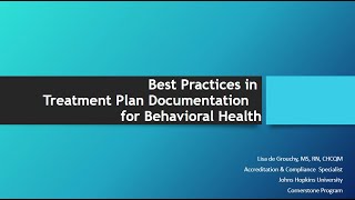 BH ECHO | April 25 | Best Practices in Treatment Plan Documentation for Behavioral Health