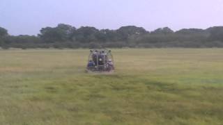16x8 Panther Air Boat Running Dry